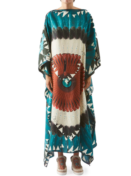 KAFTAN SILK AIGLE VERT