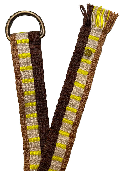 Woven Belt Yellow Toffee