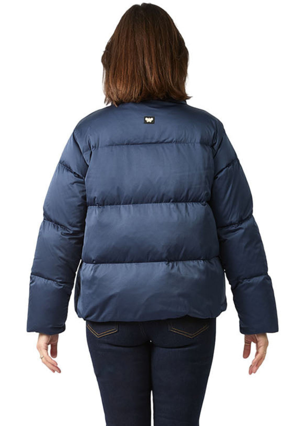 Short Padding Blue Jacket
