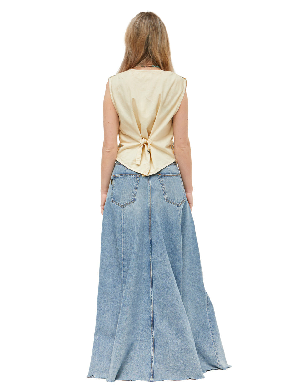 Embroidered Cotton Vest