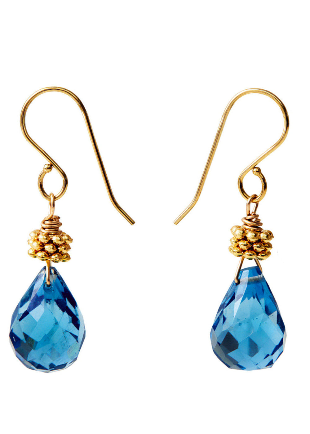 london blue topaz earrrings