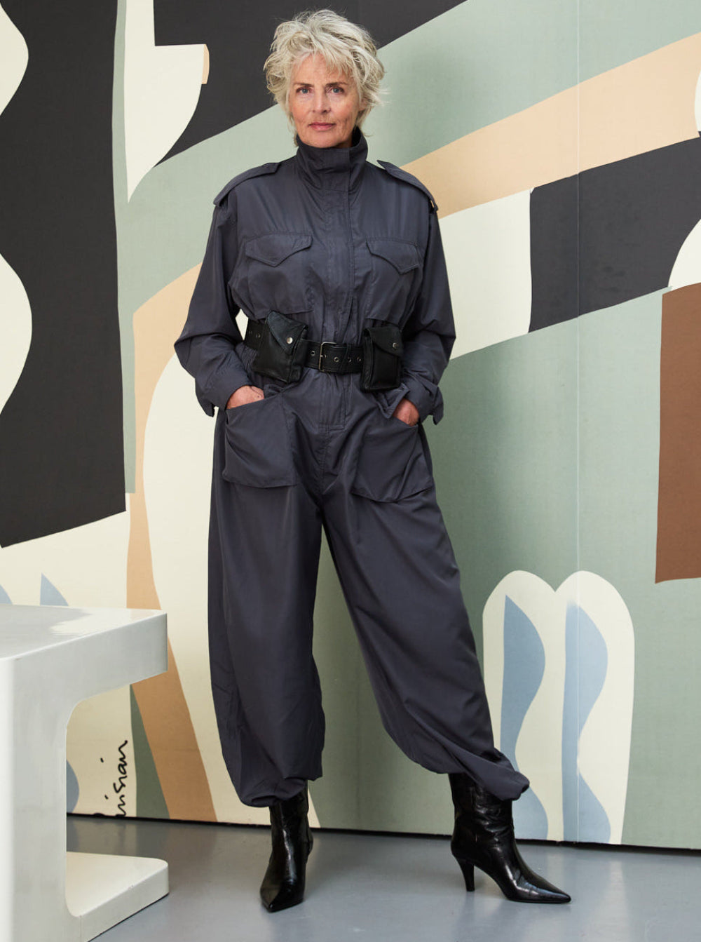 Jumpsuit Cargo Grey