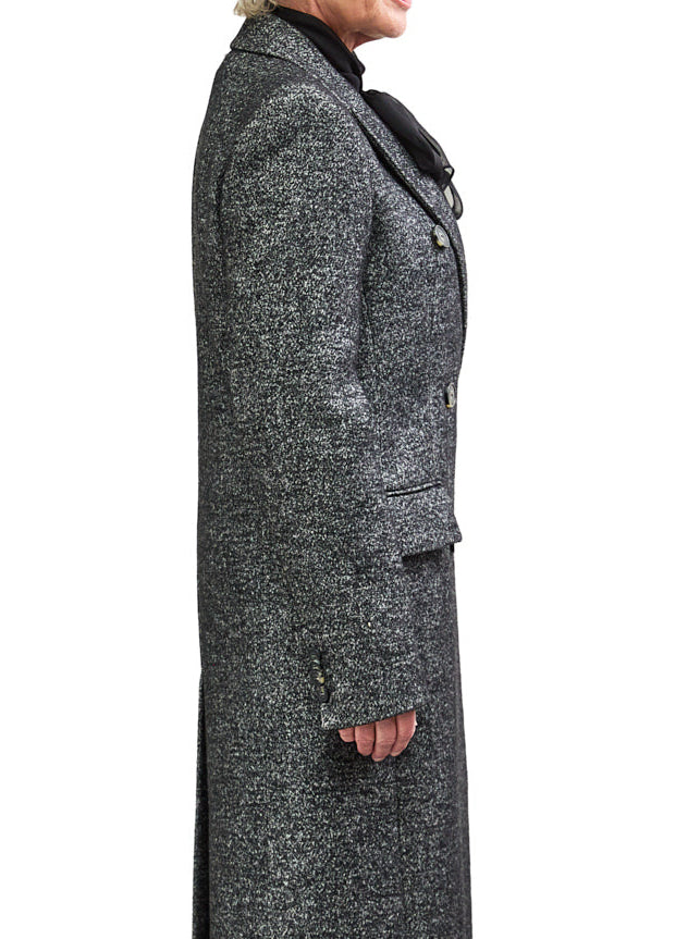 Long Wool Tweed Coat