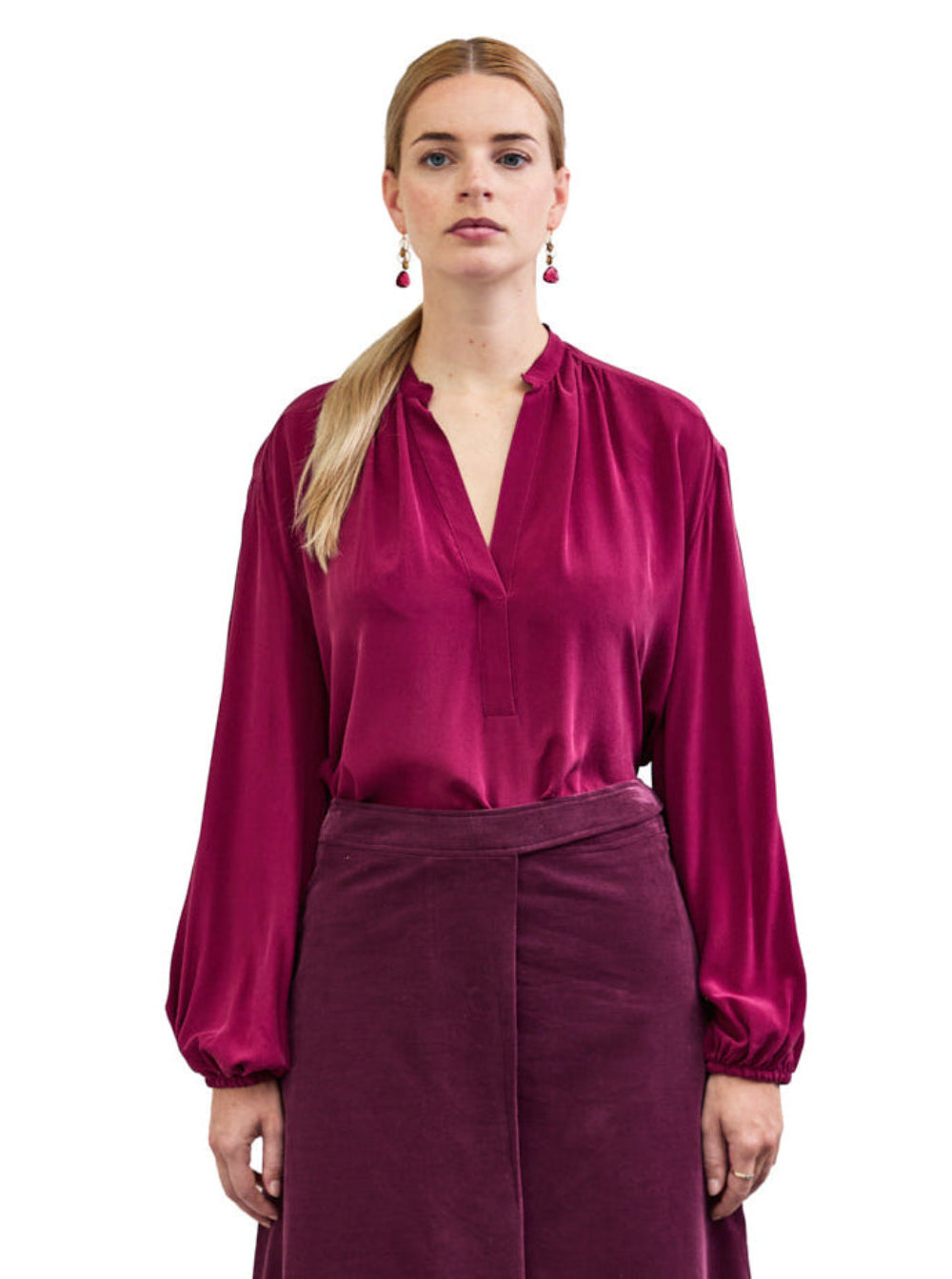 Silk Blouse Geoffrey Cherry