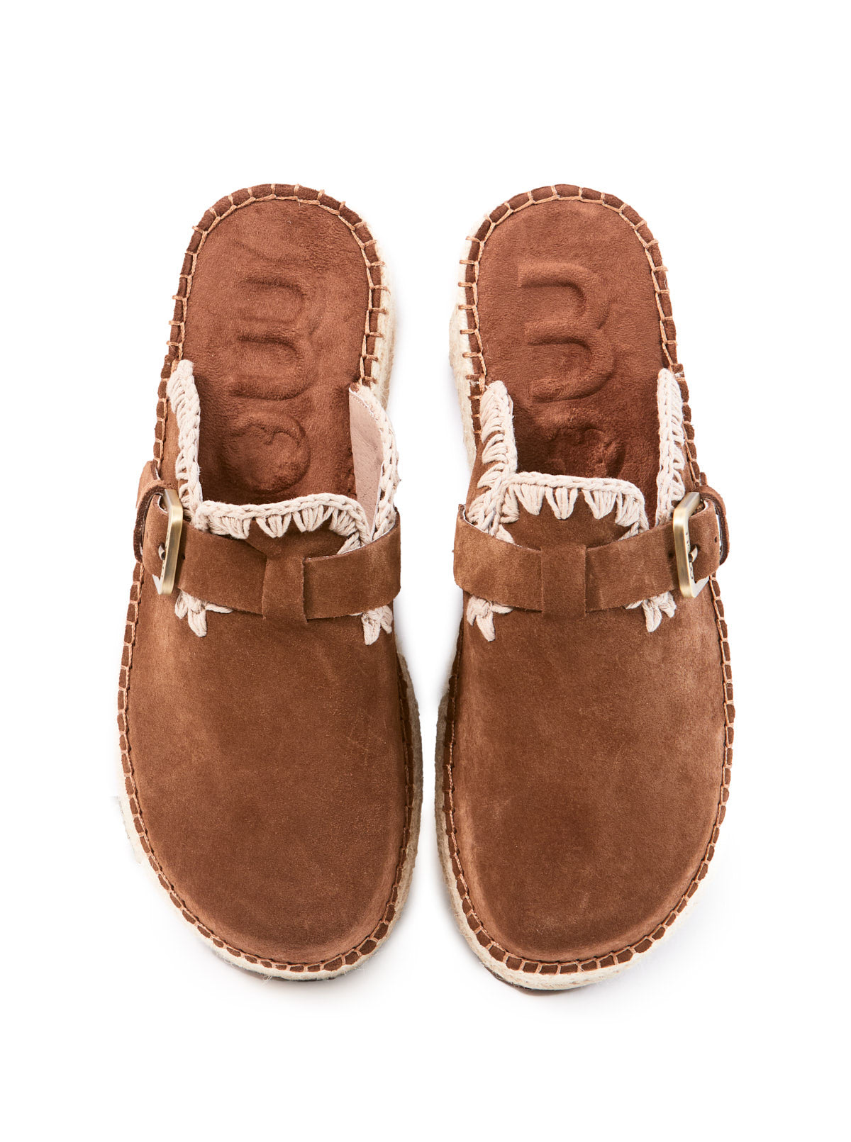 Brown Suede Clogs