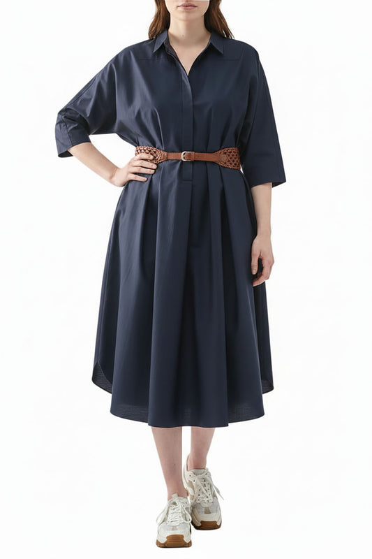 Dress Kimono Cotton Navy