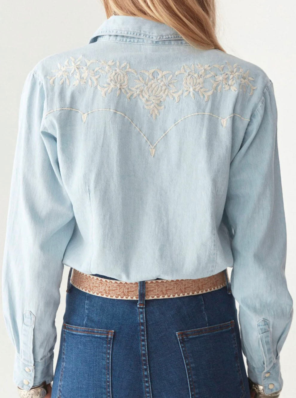 Western Style Denim Shirt