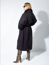 Load image into Gallery viewer, Grifoni Oversized Trench Coat Navy 