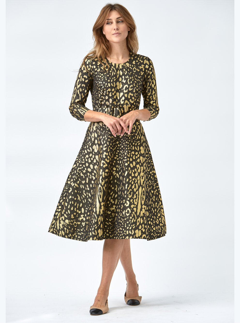 Dress Lynn Gold Leopard