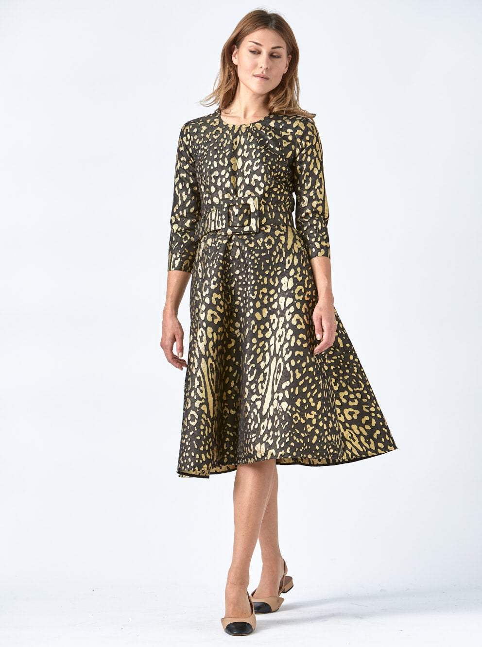 Dress Lynn Gold Leopard