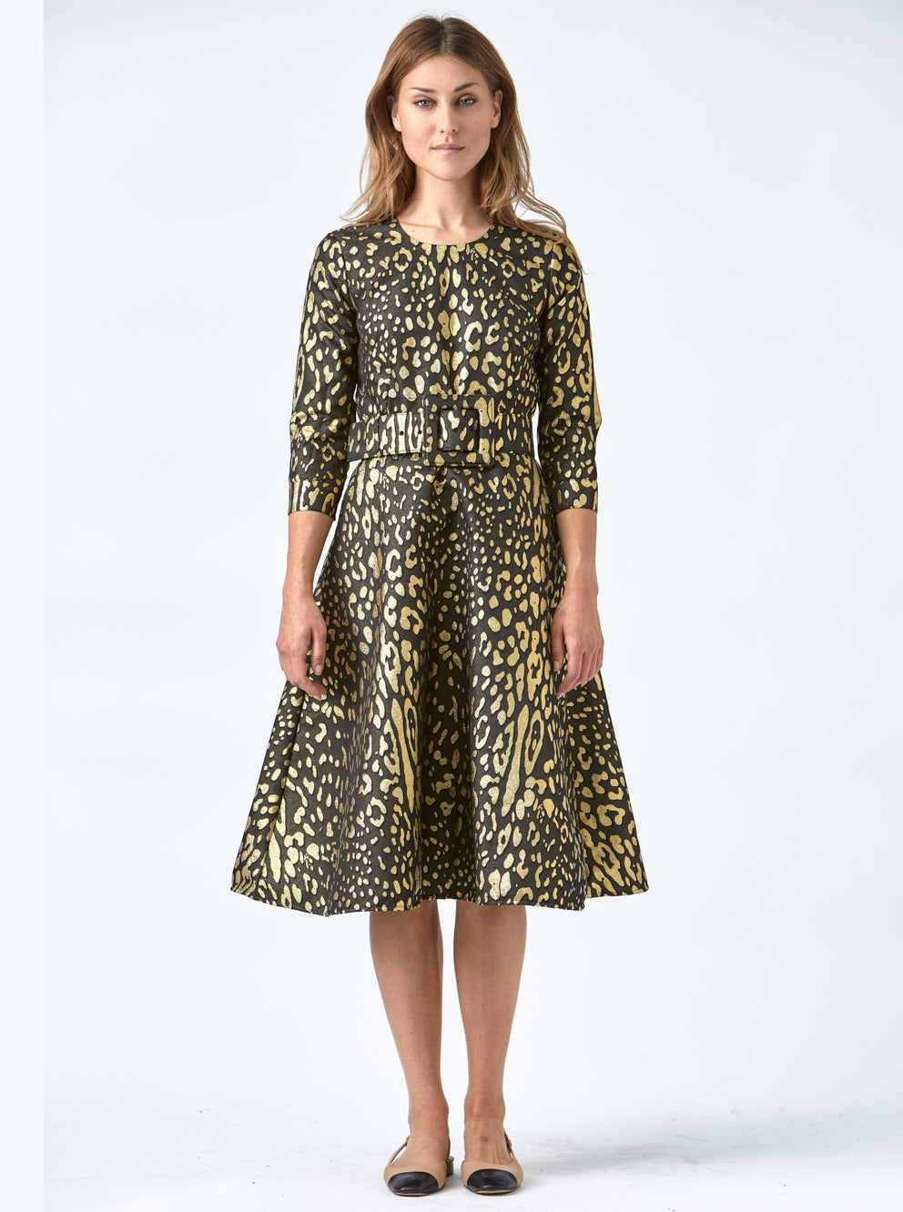 Dress Lynn Gold Leopard