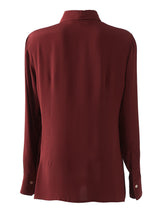 Load image into Gallery viewer, Tie-up blouse Cardinal