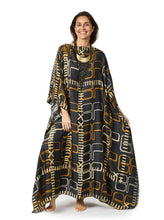 Load image into Gallery viewer, kaftan monogram black