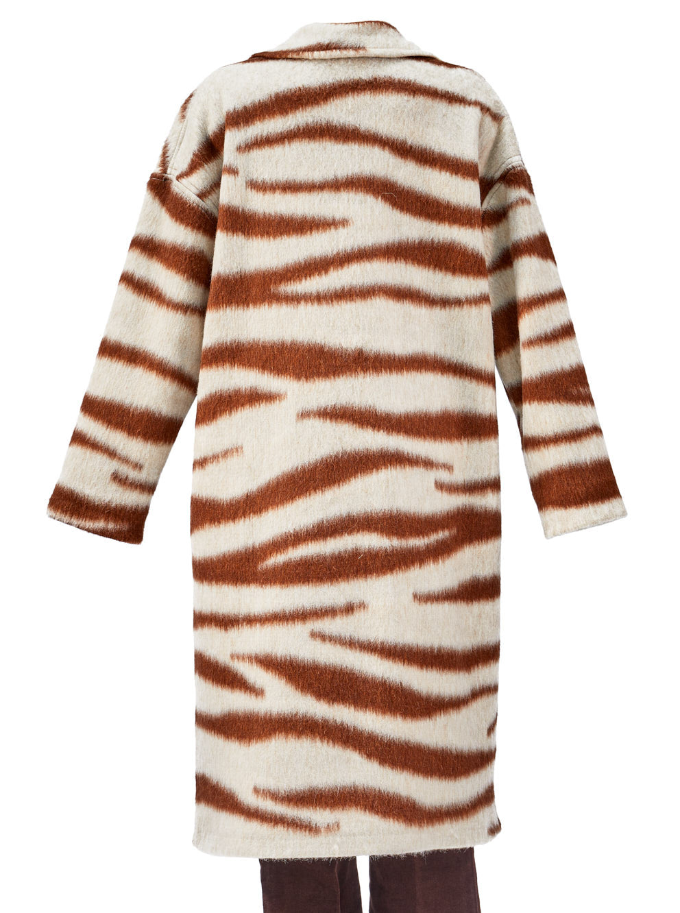 Zebra Printed Coat Caramel