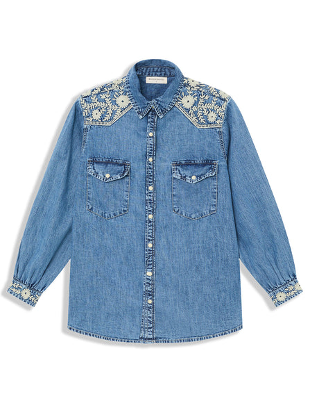 Embroidered Western Cotton Shirt