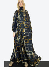 Load image into Gallery viewer, kaftan monogram black