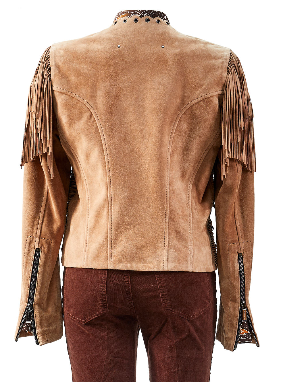 Suede Fringe Jacket