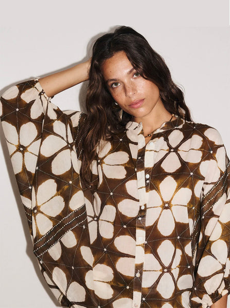 Lotus Cotton Brown Top