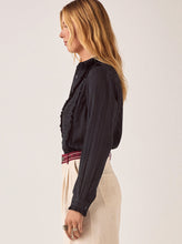 Load image into Gallery viewer, Broderie Black Cotton Shirt