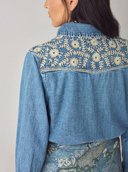 Embroidered Western Cotton Shirt
