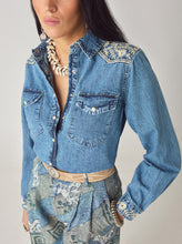 Afbeelding in Gallery-weergave laden, Embroidered Western Cotton Shirt