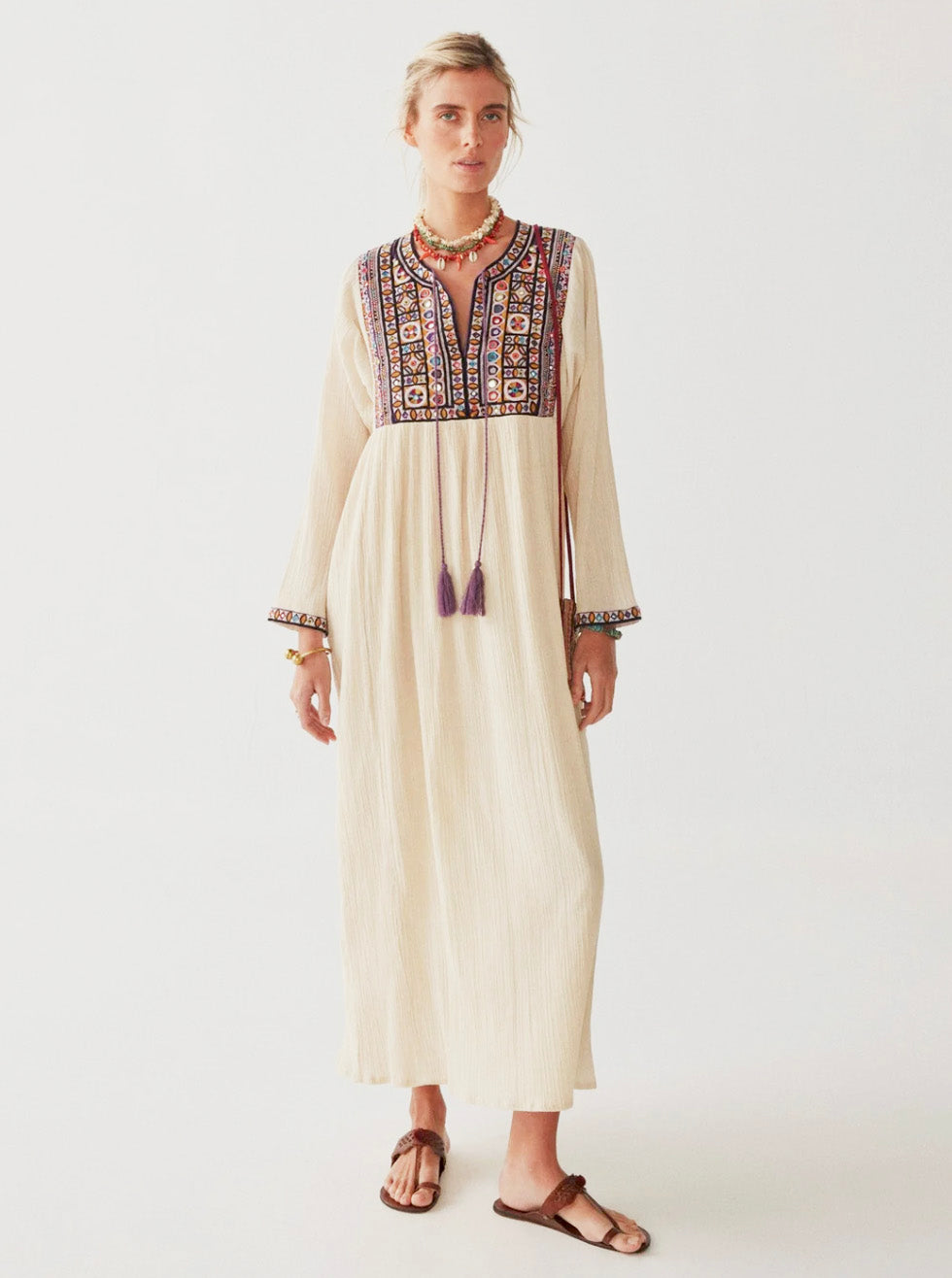 Dress Janis in Ecru