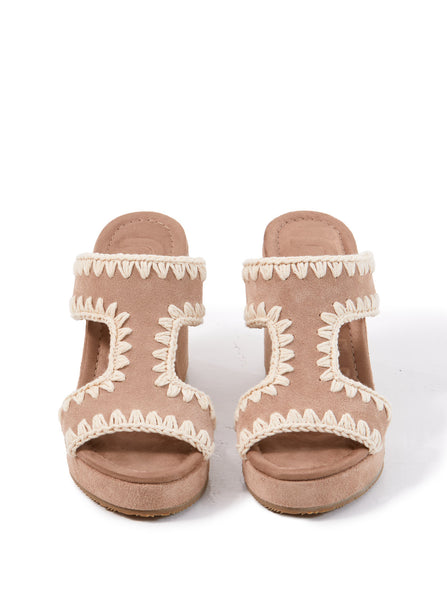 Wedge plain suede