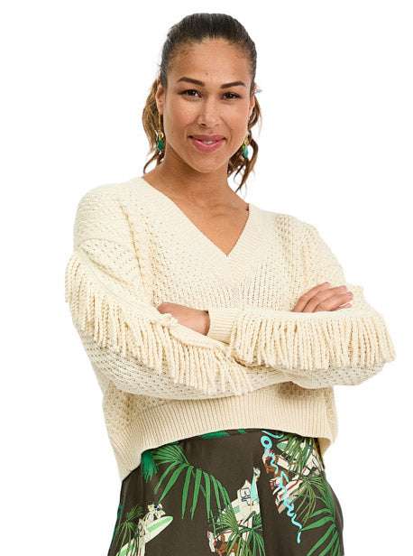Cotton Fringe Pullover