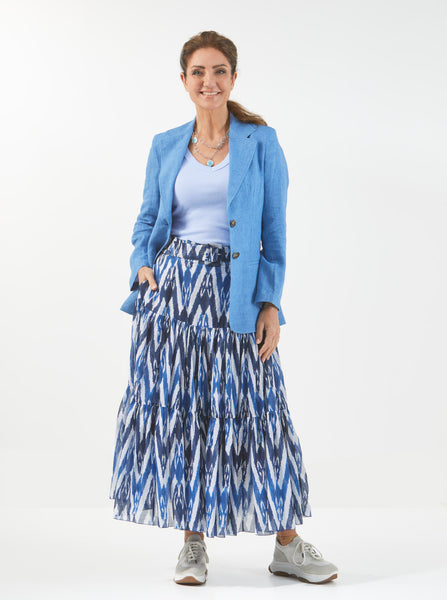 SAMANTHA SUNG EMMA SKIRT BLUE