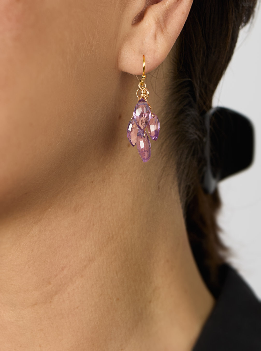 VERDE AMETHYST GRAPE EARRINGS