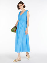 Load image into Gallery viewer, dress crêpe in blue