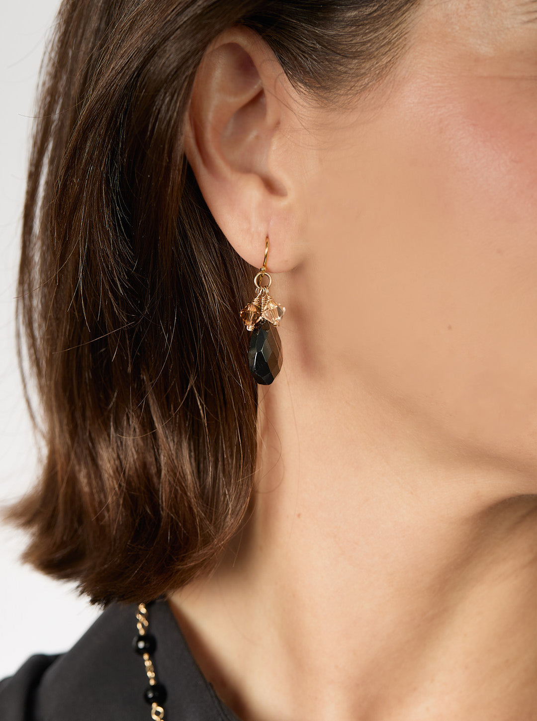 Black Onyx Carnival Earrings