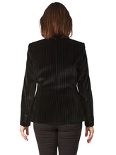 Afbeelding in Gallery-weergave laden, krijtstreep fluwelen jas