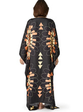 Load image into Gallery viewer, Long Silk Caftan in Charcoal