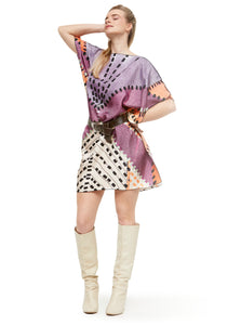 short kaftan purple