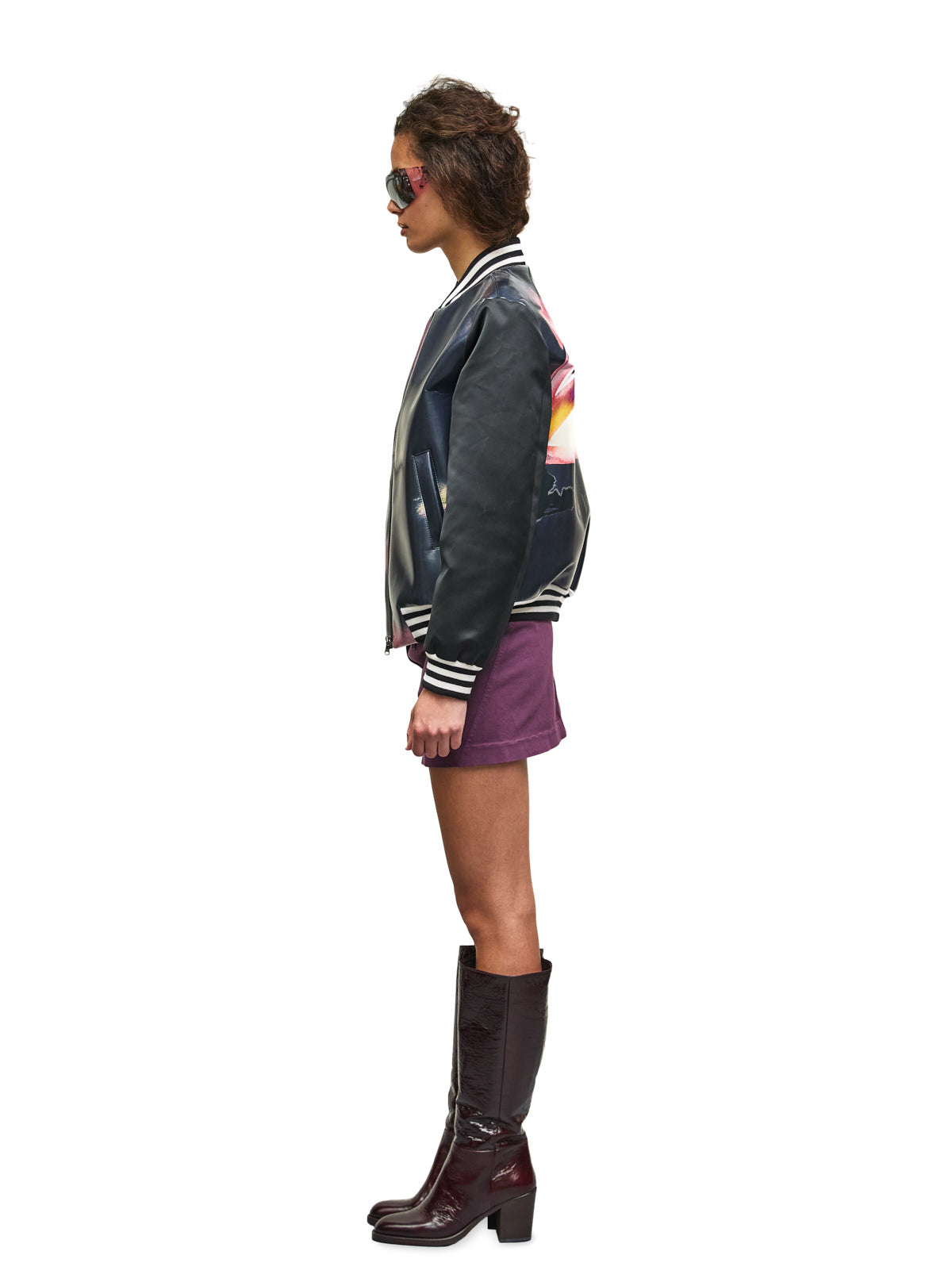 Mini Skirt Plum