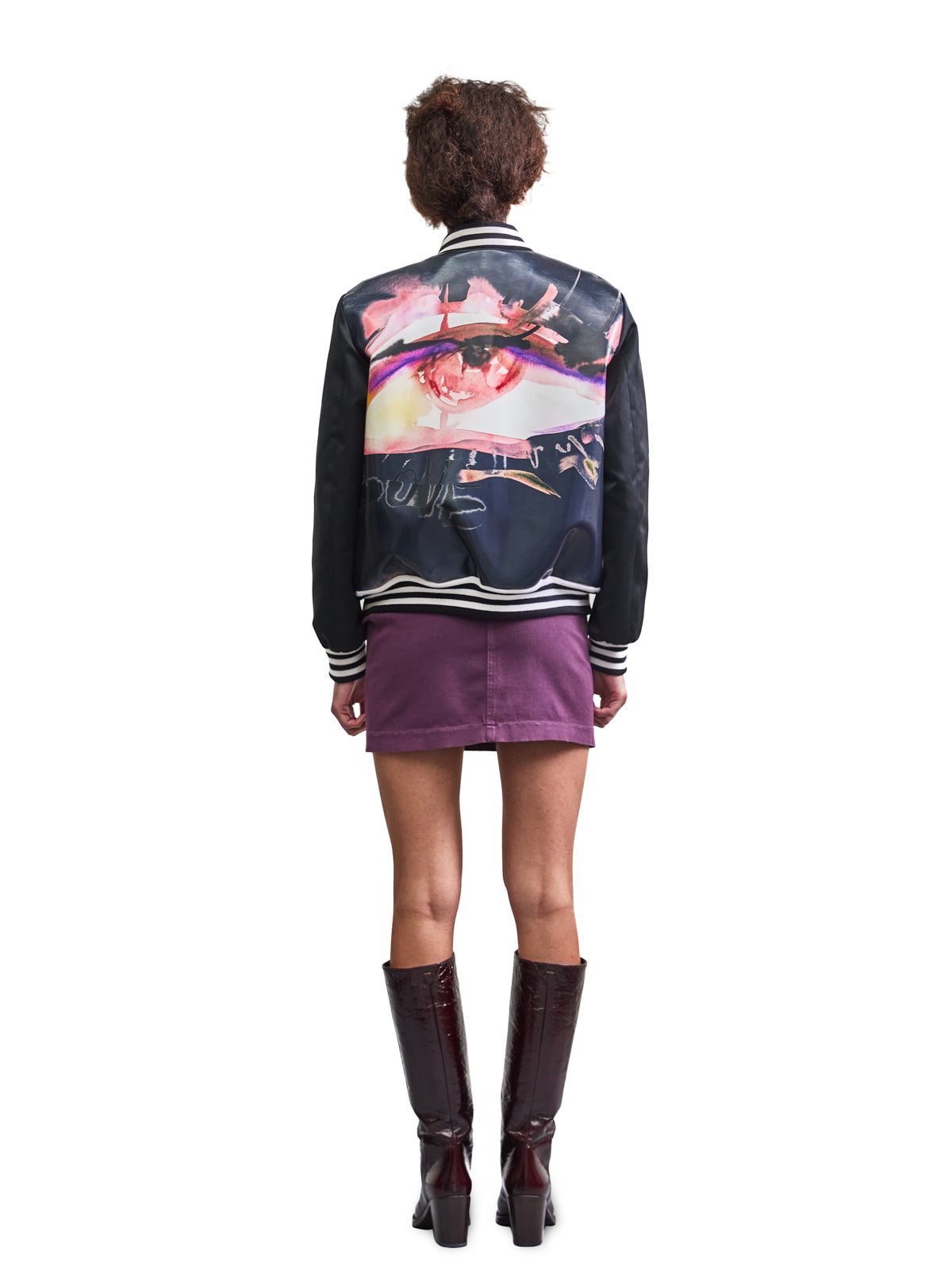 Mini Skirt Plum