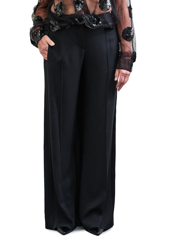 Black Tie Skirt Pants