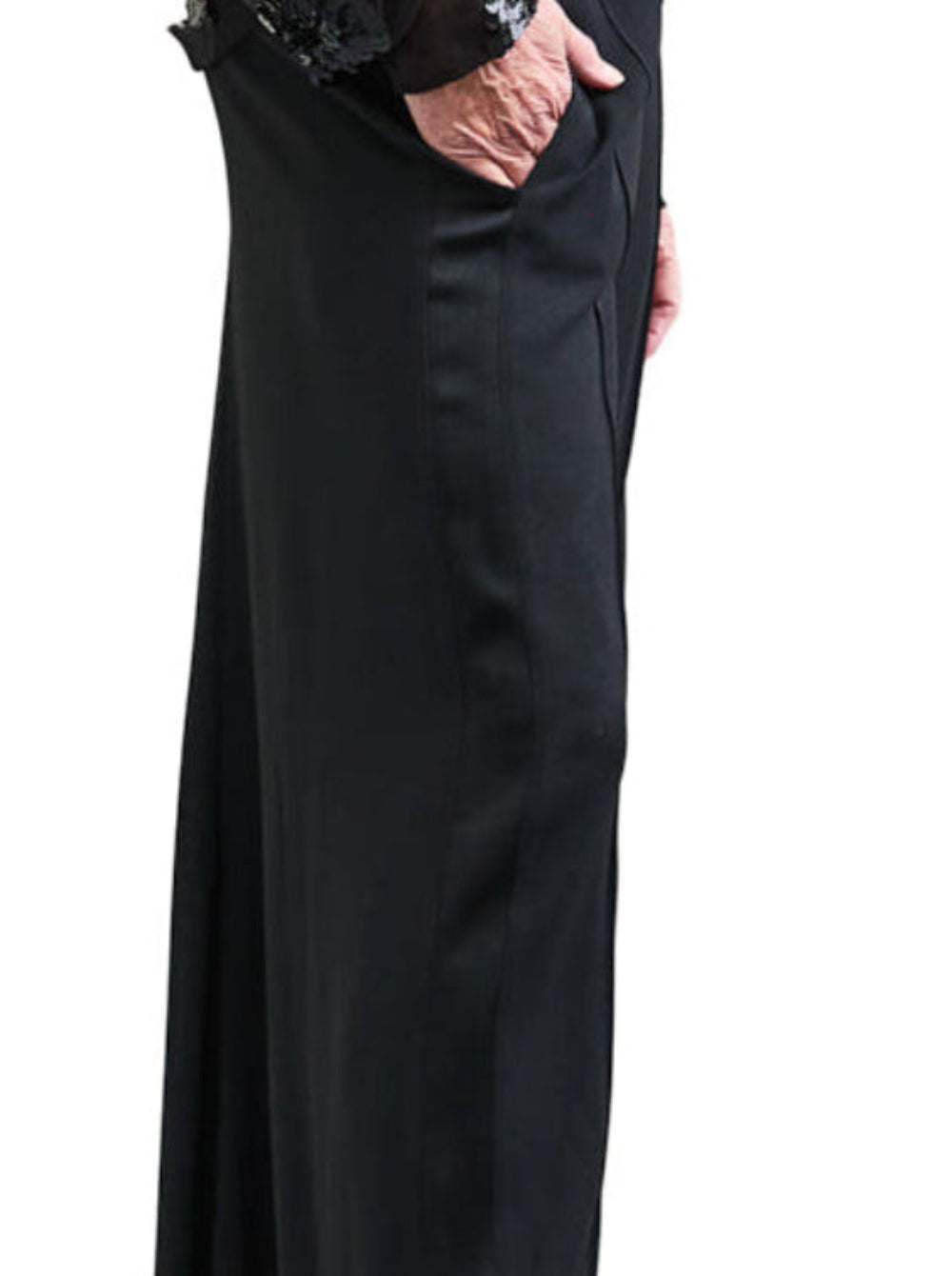 Black Tie Skirt Pants
