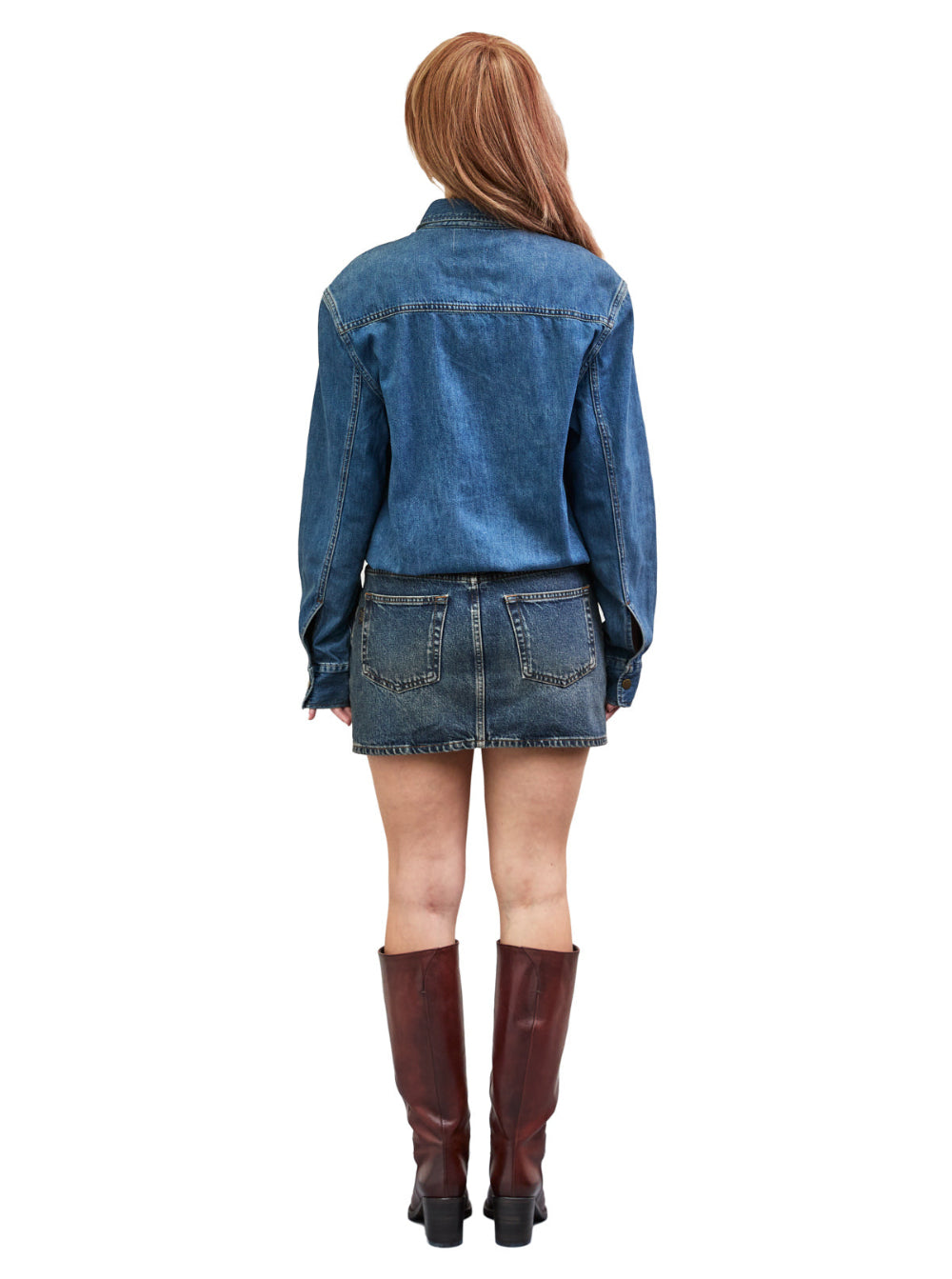 Denim Mini Dress Blue