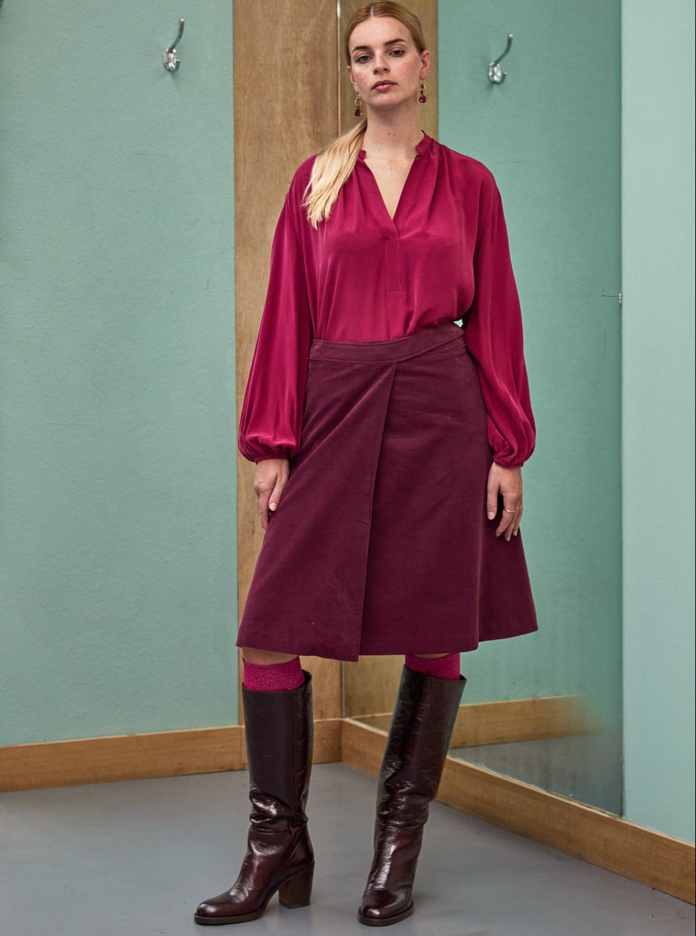Silk Blouse Geoffrey Cherry