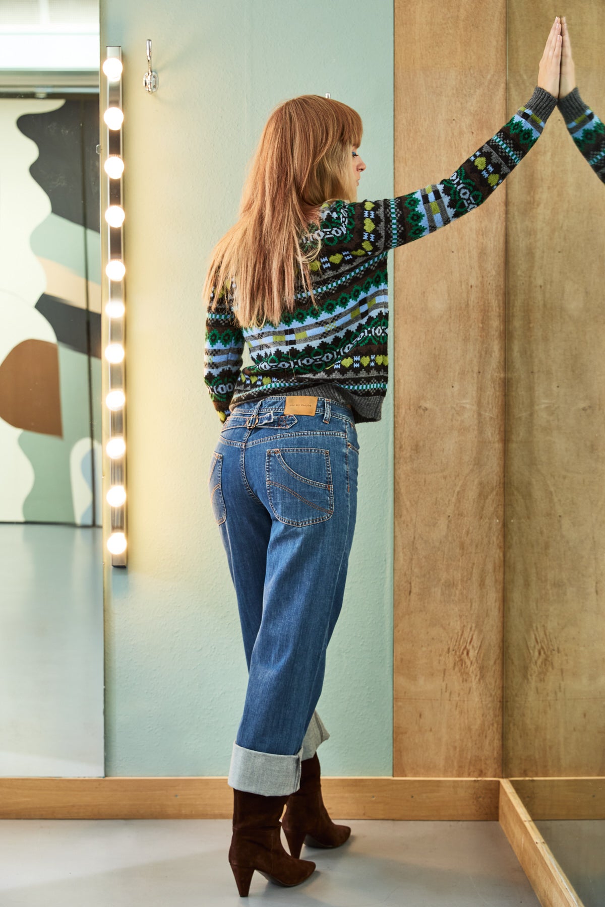 Fair Isle Pullover Grey
