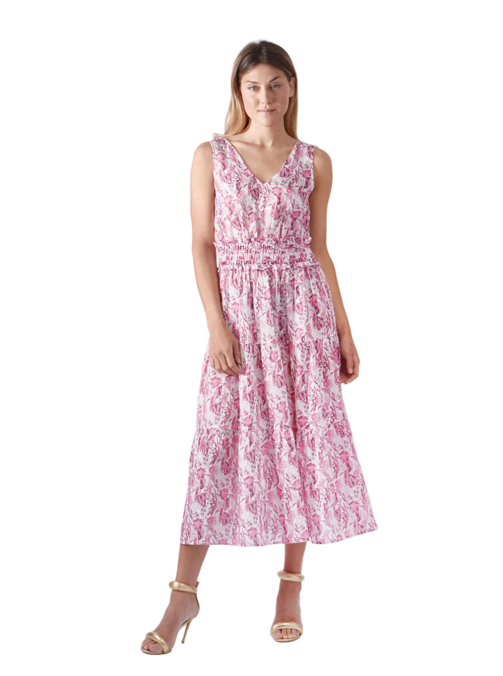120% LINO-Dress-Linen-Printed
