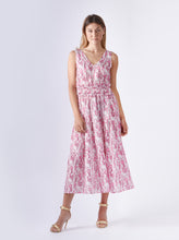 Load image into Gallery viewer, dress flower print fuxia