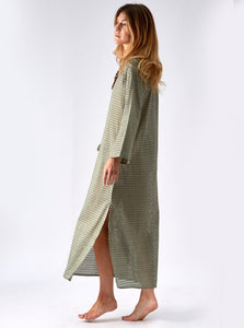 kaftan dress in green