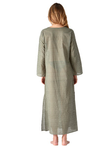 kaftan dress in green