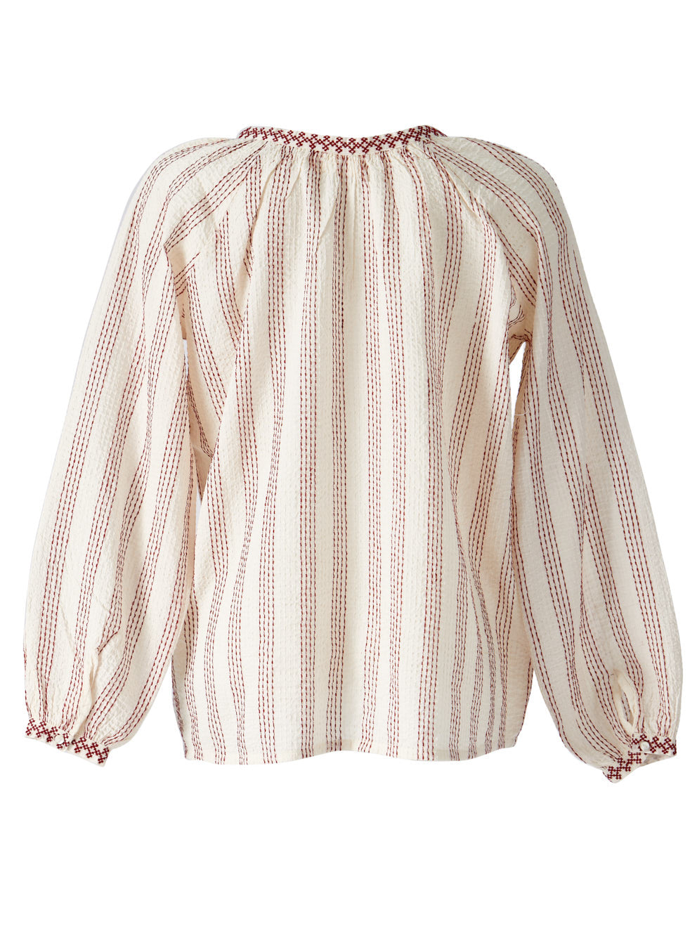 Boho Style Cotton Red Top