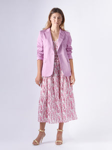 dress flower print fuxia