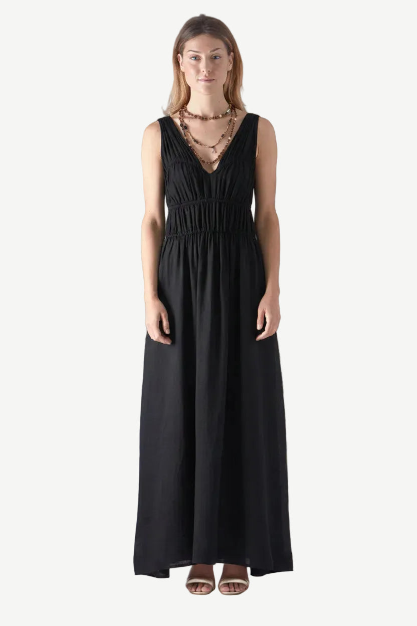 Long-Dress-Linen-Black