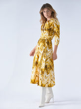 Load image into Gallery viewer, Dress Olivia Poplin in Shibori Yellow